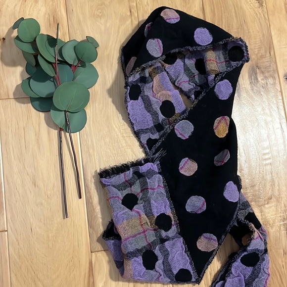 ๐งฃ SCARF - black and purple - Picture 1 of 5